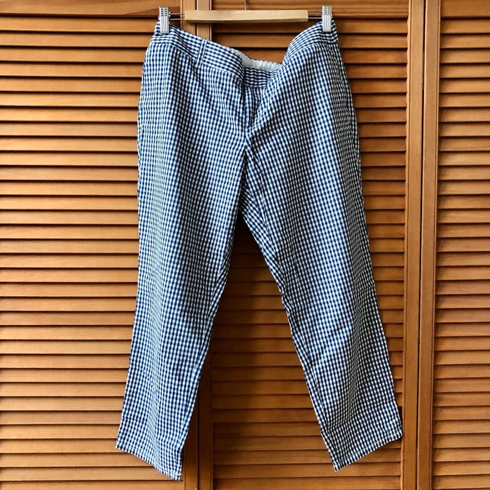 J.Crew City Fit Gingham Pants